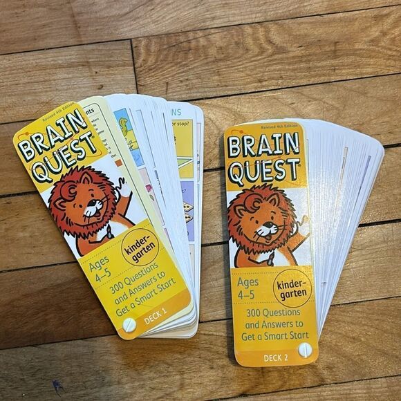 Brain Quest- Kindergarten Level - Preowned Copy of Educational Trivia Game - Picture 5 of 6